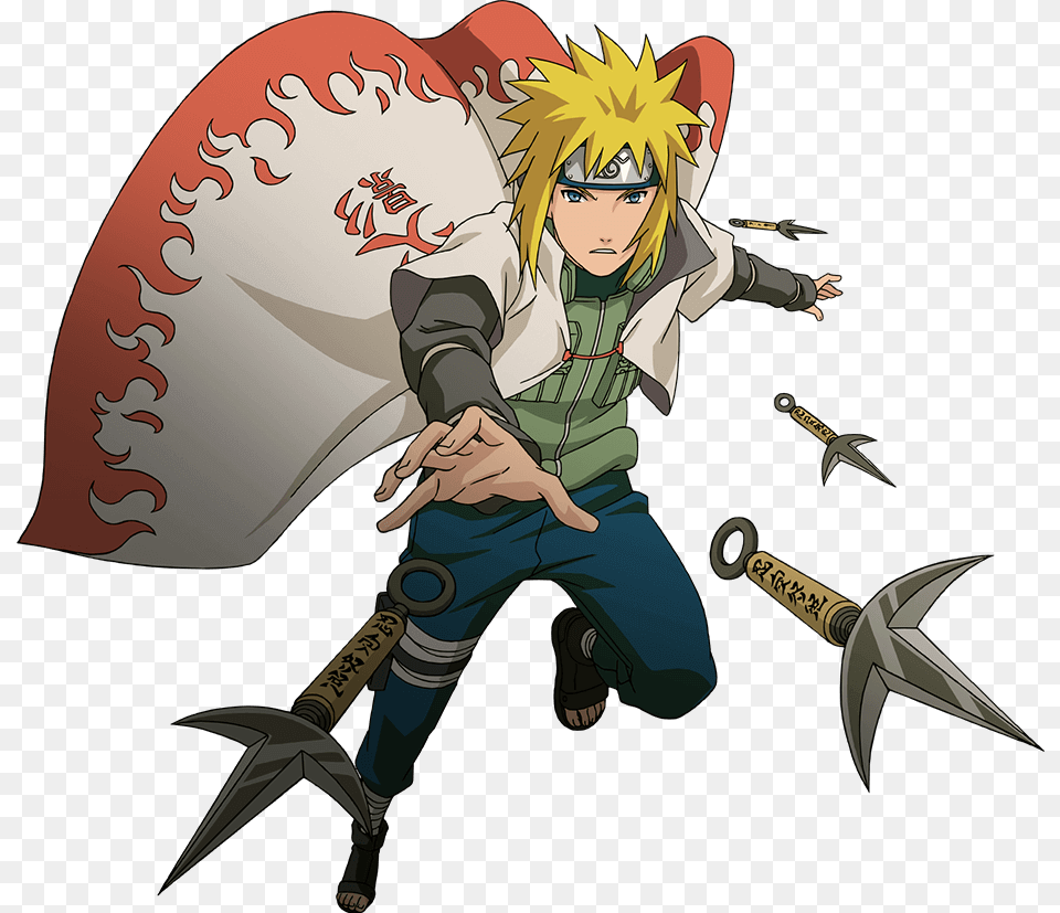 Naruto Shippuden Minato Namikaze Hokage Hokages Minato Namikaze, Book, Comics, Publication, Person Free Png