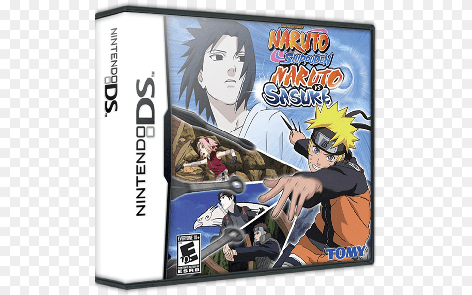 Naruto Shippuden Nintendo Ds Naruto Shippuden Naruto Vs Sasuke Ds, Book, Comics, Publication, Person Png