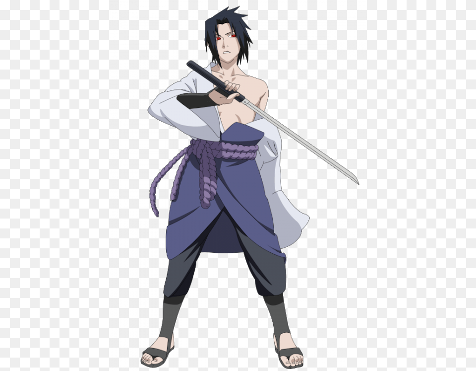 Naruto Shippuden Sasuke Uchiha 3rd Cosplay Costumes Sasuke, Adult, Weapon, Sword, Publication Png Image