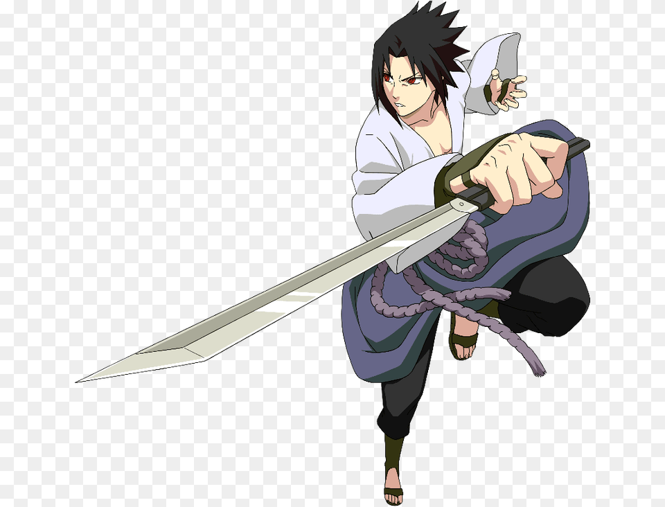 Naruto Shippuden Sasuke Uchiha Picsart Curse, Weapon, Book, Comics, Sword Png