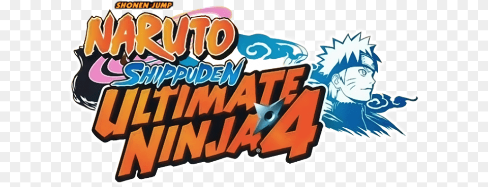 Naruto Shippuden Ultimate Ninja 4 Logo Cartoon, Book, Comics, Publication, Face Free Png