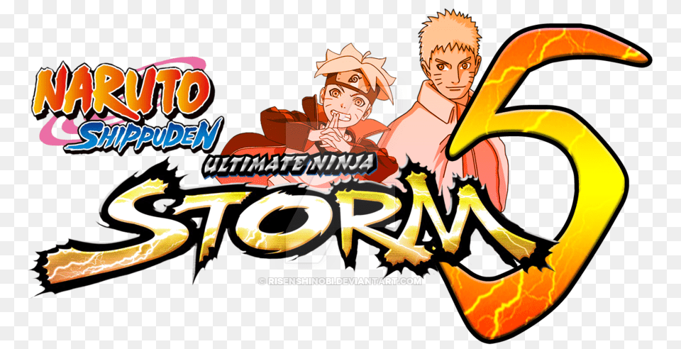 Naruto Shippuden Ultimate Ninja Strom Logo, Face, Head, Person, Baby Free Png Download