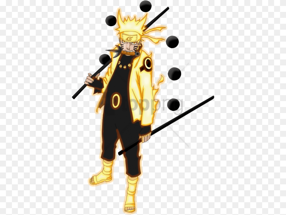 Naruto Six Paths Sage Mode Image With Six Paths Naruto Kurama Mode, People, Person Free Png Download