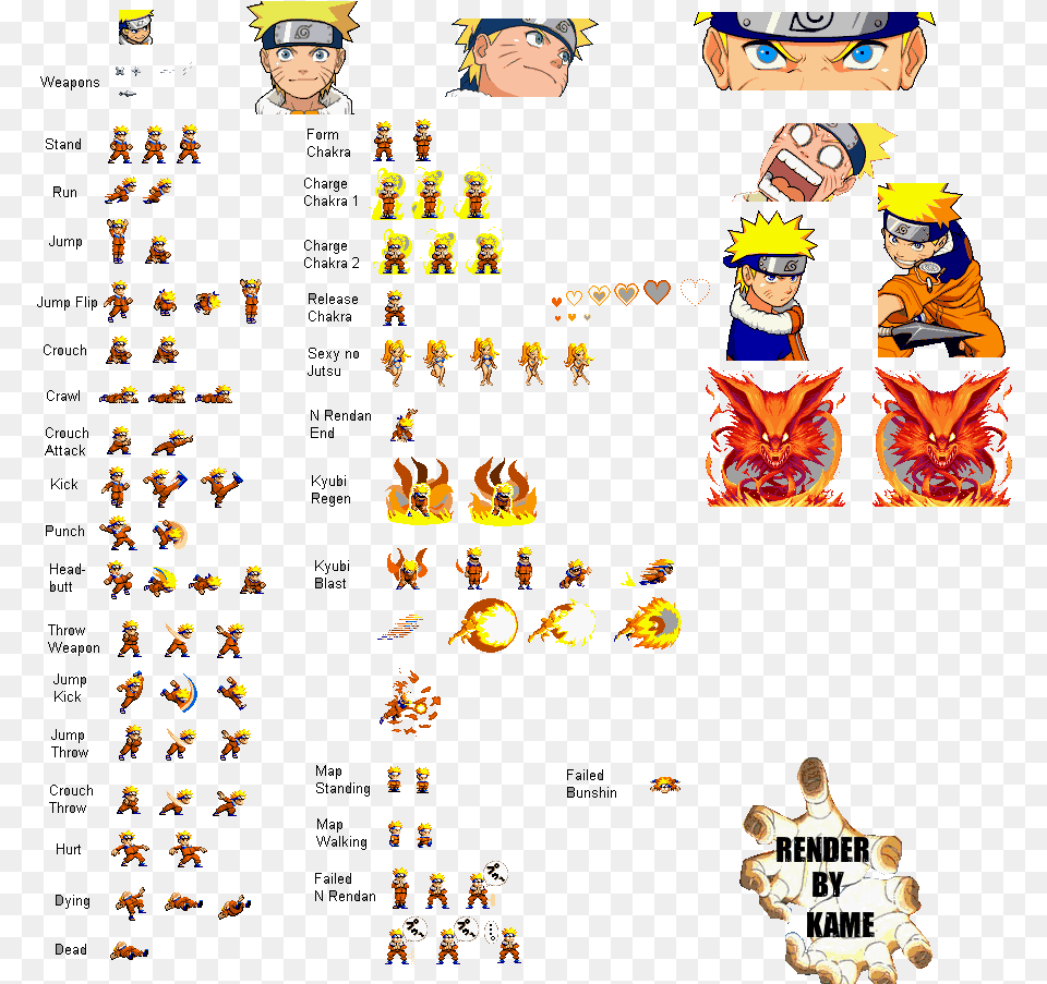 Naruto Sprite Sprites De Naruto, Baby, Person, Face, Head Free Transparent Png