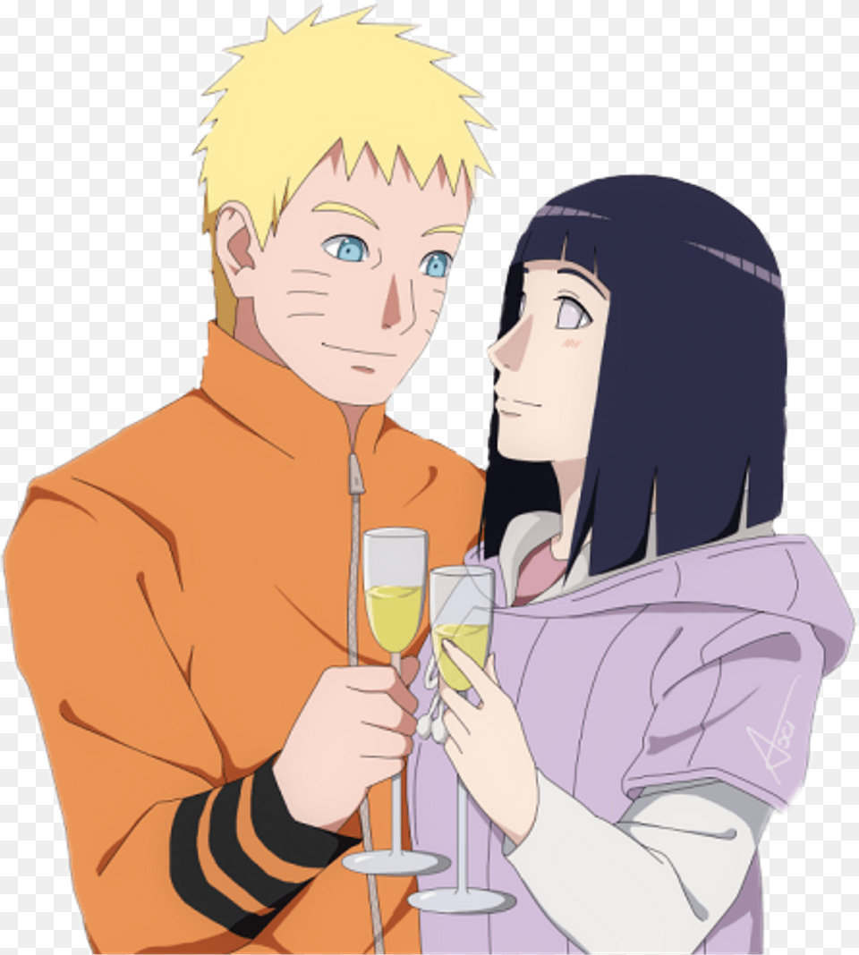 Naruto Sticker Naruto And Hinata In Boruto, Publication, Book, Comics, Baby Free Transparent Png