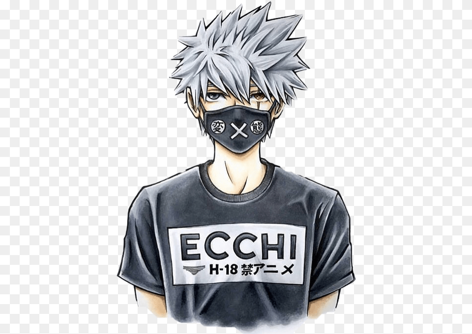 Naruto Suprme Swag Image Anime Kakashi, Adult, Publication, Person, Man Free Transparent Png