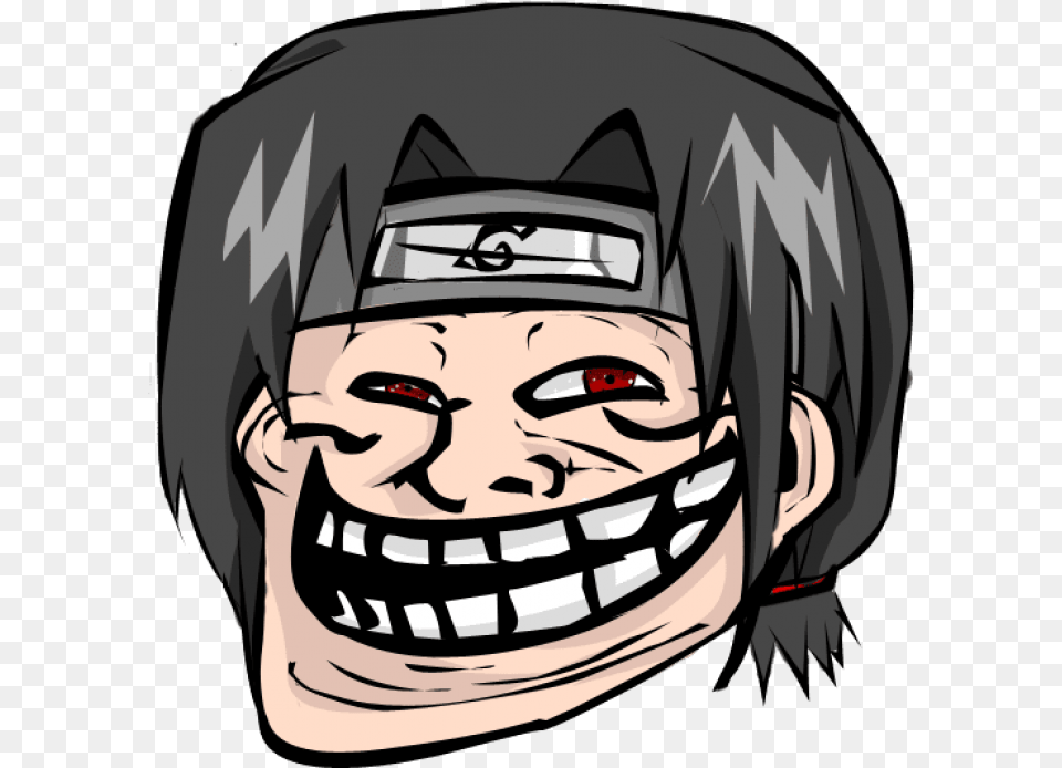 Naruto Troll Face, Book, Comics, Publication, Adult Free Png Download