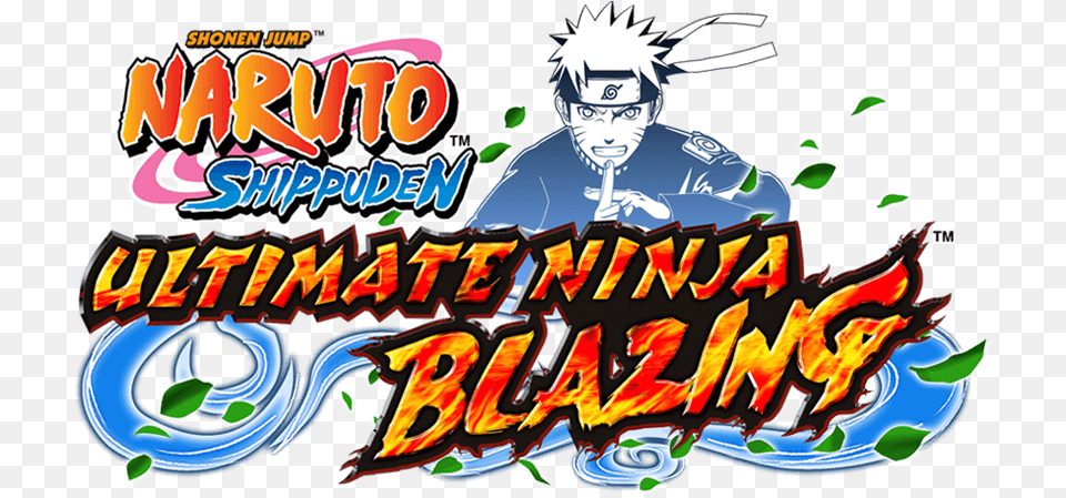 Naruto Ultimate Ninja Blazing Logo, Book, Comics, Publication, Baby Free Png