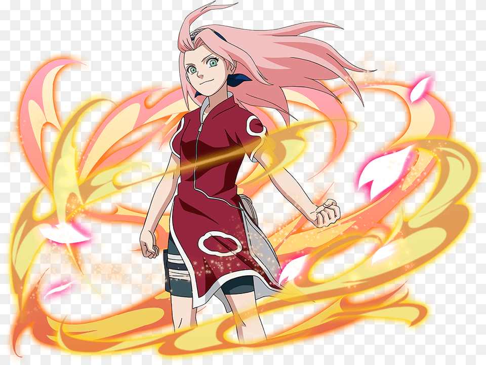 Naruto Ultimate Ninja Blazing Sakura Naruto Sakura Long Hair, Art, Book, Comics, Graphics Free Png