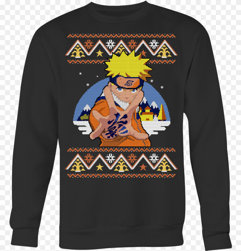 Naruto Uzumaki Christmas Sweater Unisex Sweatshirt T Can T Believe You Doubted Me, Long Sleeve, Clothing, Sleeve, T-shirt Free Png