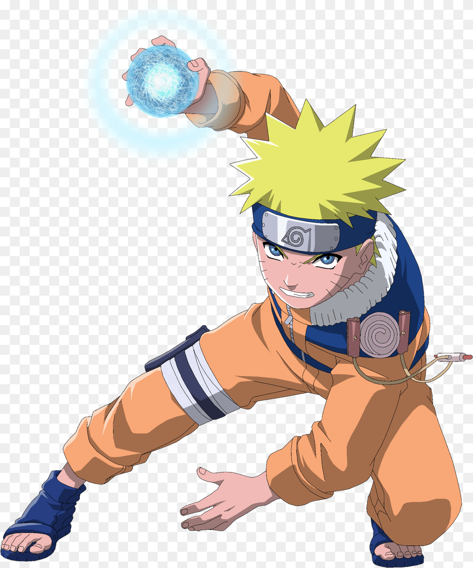 Naruto Uzumaki Is A Shinobi Of Konohagakure Naruto Haciendo El Rasengan, Book, Comics, Publication, Baby Png Image