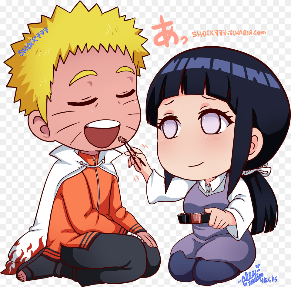 Naruto Y Hinata Chibi, Book, Comics, Publication, Baby Png Image