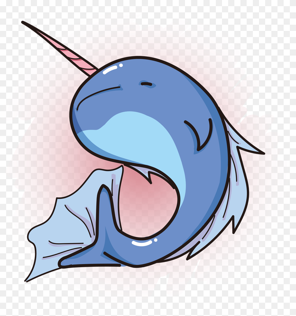 Narwhal Animal Cartoon Vector And Clip Art, Sea Life, Baby, Person, Fish Free Png