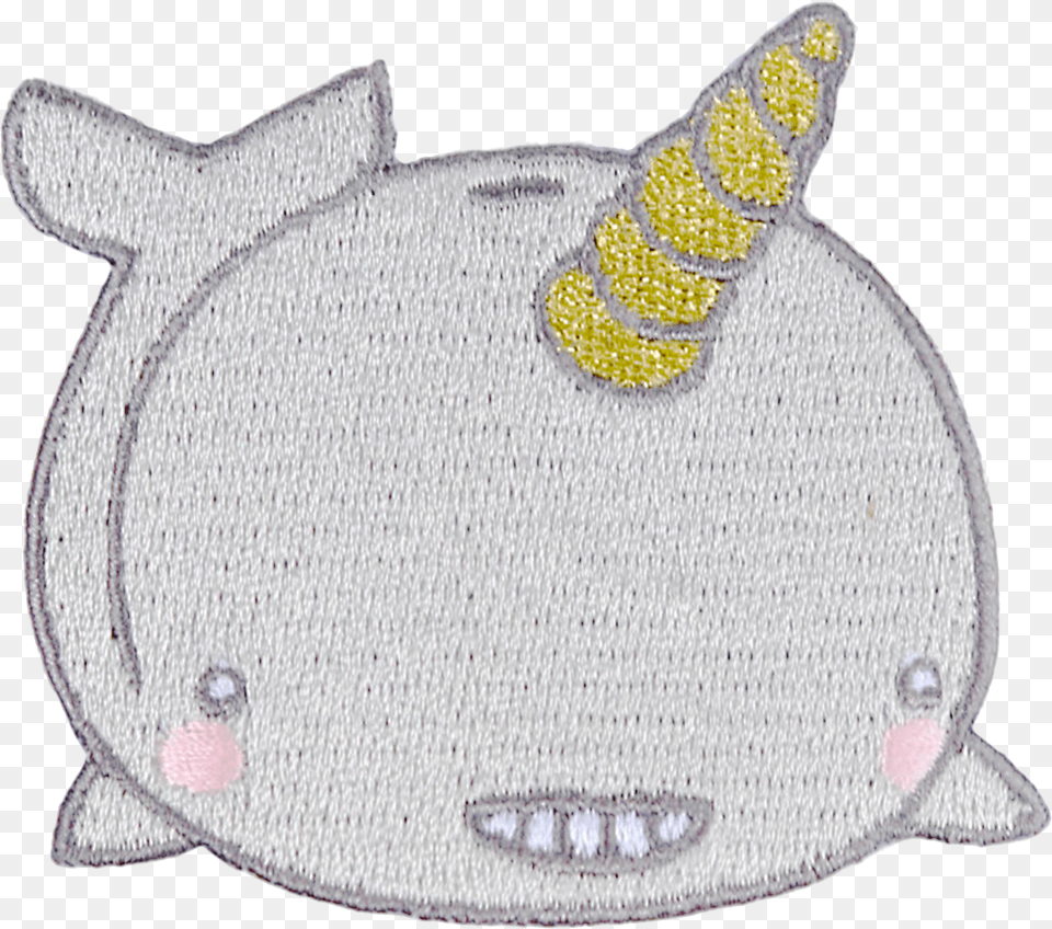 Narwhal Patch Embroidered Patch, Applique, Pattern, Home Decor, Toy Png