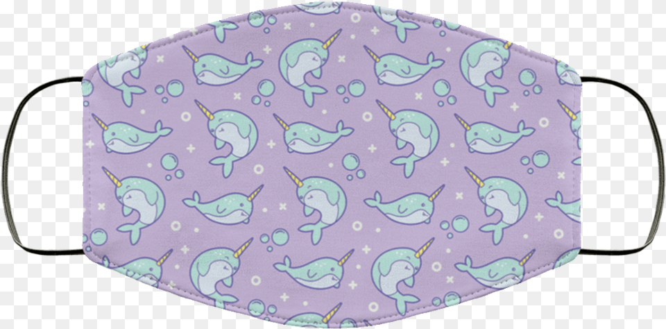 Narwhal Unicorn Face Mask For Teen, Accessories, Pattern, Cushion, Home Decor Free Transparent Png