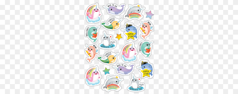 Narwhals Stickers Cartoon, Sticker, Outdoors, Nature, Snow Free Png Download