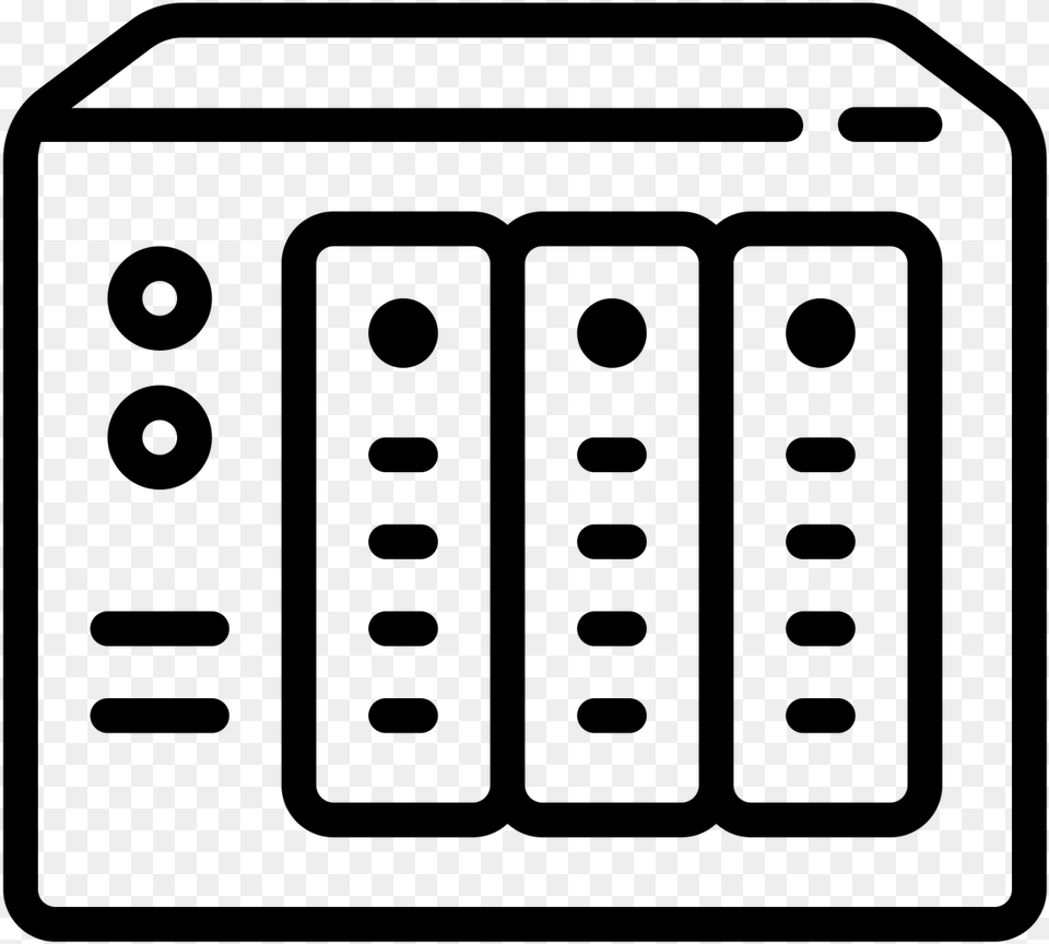 Nas Storage Icon, Gray Png