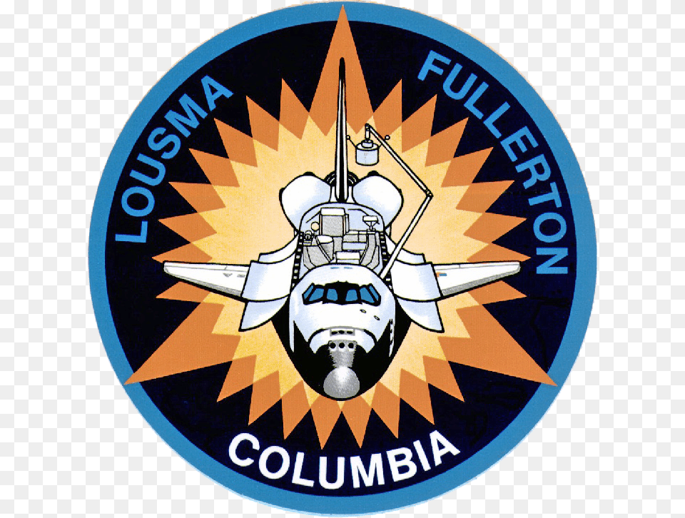Nasa Columbia Mission Patch, Aircraft, Airplane, Logo, Transportation Png Image