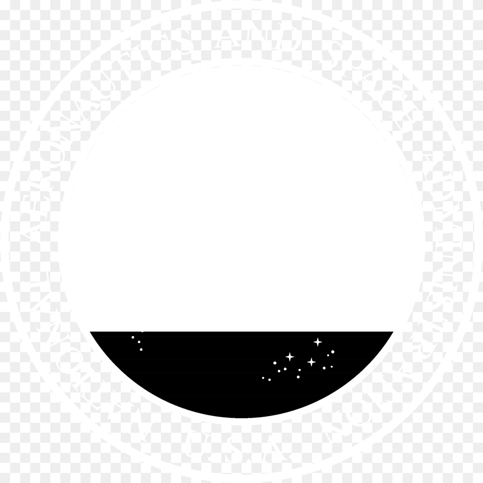 Nasa Logo Black And White Circle, Disk Png