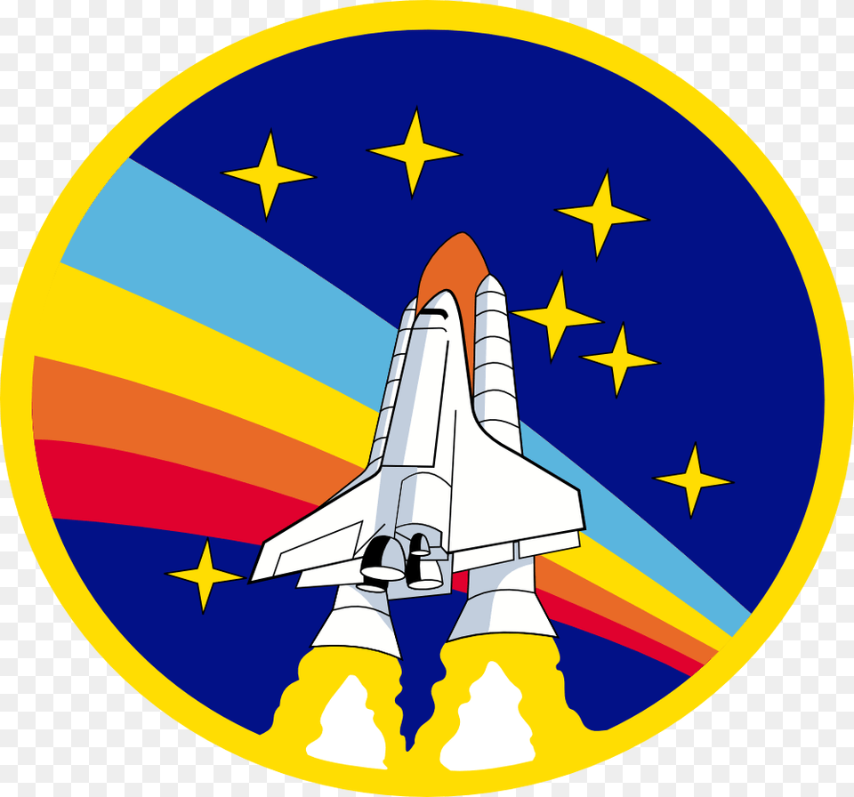 Nasa Logo Space Shuttle Rainbow Patch, Aircraft, Transportation, Vehicle, Spaceship Png Image