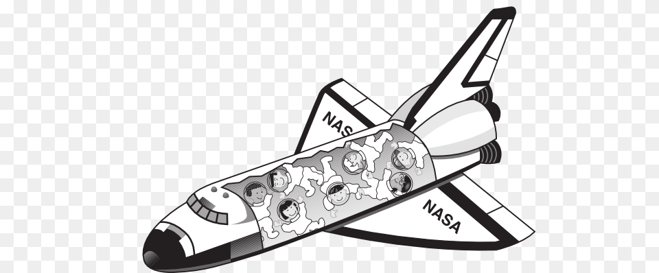 Nasa Space Ship Clip Art, Aircraft, Transportation, Spaceship, Space Shuttle Free Png Download