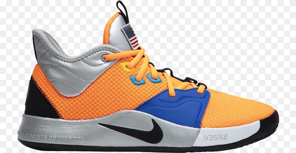 Nasa X Pg 3 U0027armstrong Building 703u0027 Nike Ci2666 800 Goat Basketball Shoe, Clothing, Footwear, Sneaker, Running Shoe Free Transparent Png