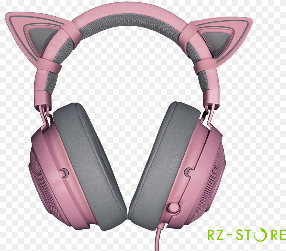 Nasadki Dlya Naushnikov Razer Kitty Ears Quartz Razer Kraken Pink Headset, Electronics, Headphones Png