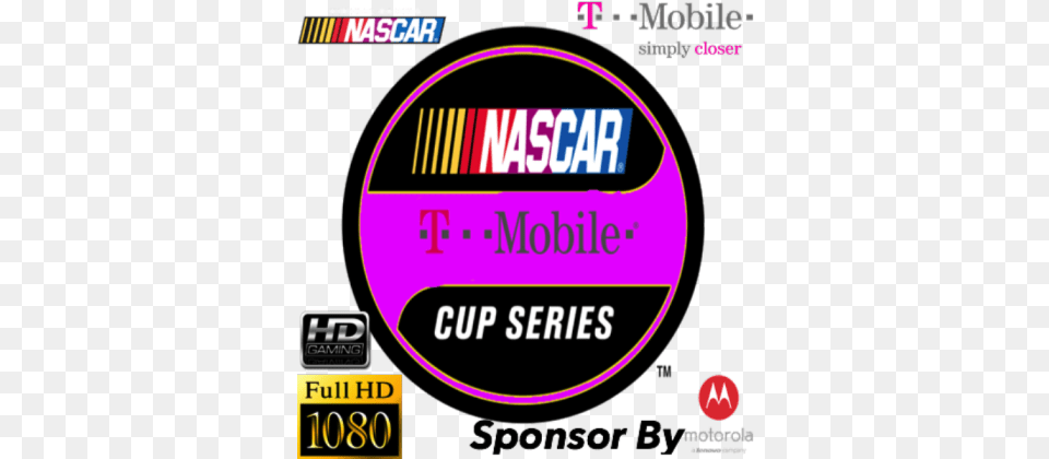 Nascar T Mobile Cup Series Logo With Motorola Roblox, License Plate, Transportation, Vehicle, Sticker Png