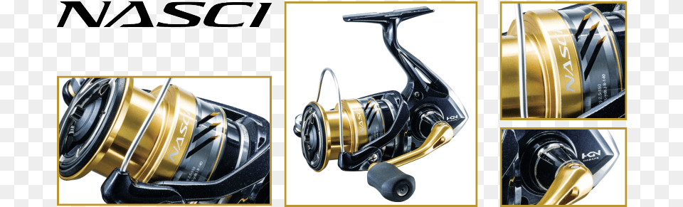 Nasci Is An Exciting New Powerful Spinning Reel With Shimano Nasci Spinning Reel, Machine, Spoke, Bottle, Shaker Png
