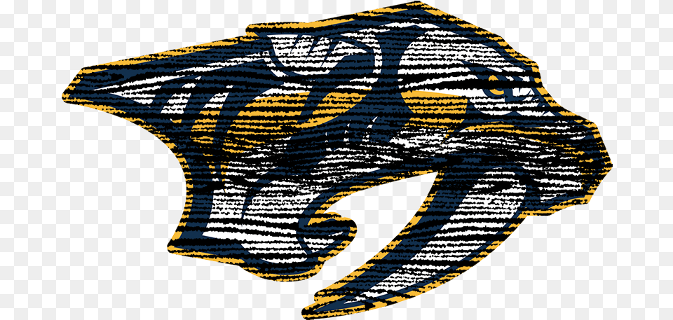 Nashville Predators 2011 Present Primary Logo Distressed Nashville Predators, Art, Person Png Image