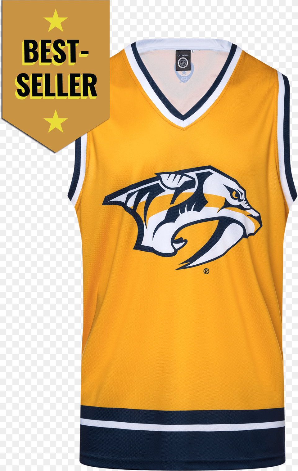 Nashville Predators Hockey Tankclass Nashville Predators Front Logo, Clothing, Shirt, Jersey, Person Png