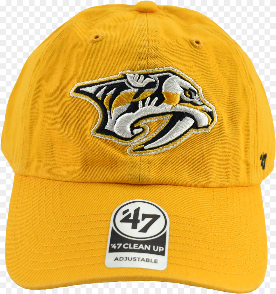 Nashville Predators Yellow 3947 Nhl Dad Hat, Baseball Cap, Cap, Clothing Png Image