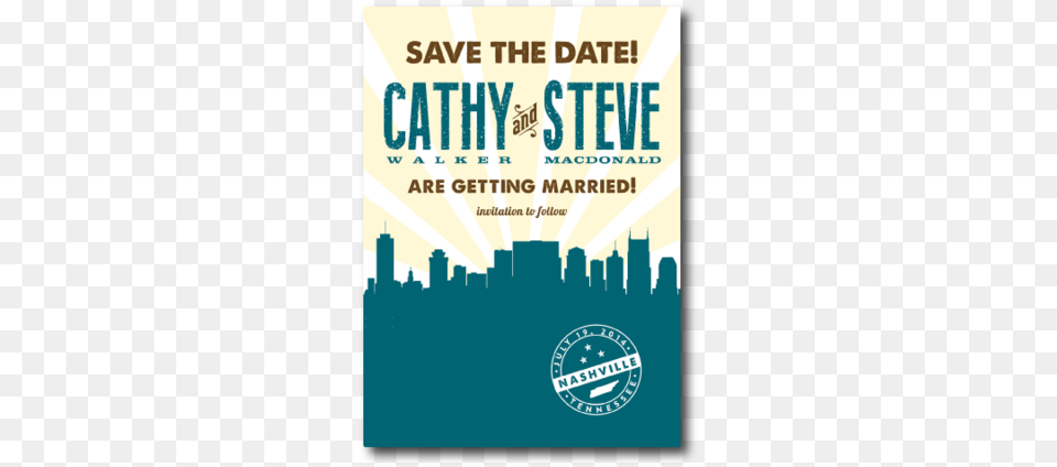 Nashville Save The Date Art Print Nashville Triangle, Advertisement, Book, Poster, Publication Free Transparent Png