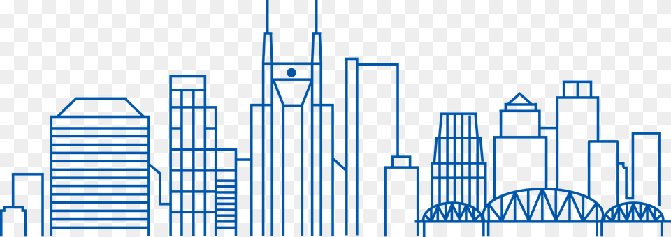 Nashville Skyline Line Art, City, Metropolis, Urban, Architecture Free Transparent Png