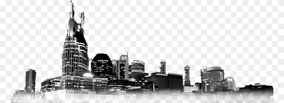 Nashville Skyline Nashville Skyline White Background, Architecture, Tower, Spire, Urban Free Png Download