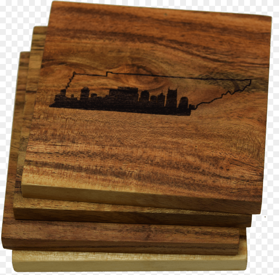 Nashville Skyline Within Tennessee State Outline Coasters Prestige Decanters Nashville Skyline Within Tennessee, Hardwood, Lumber, Plywood, Wood Free Png Download