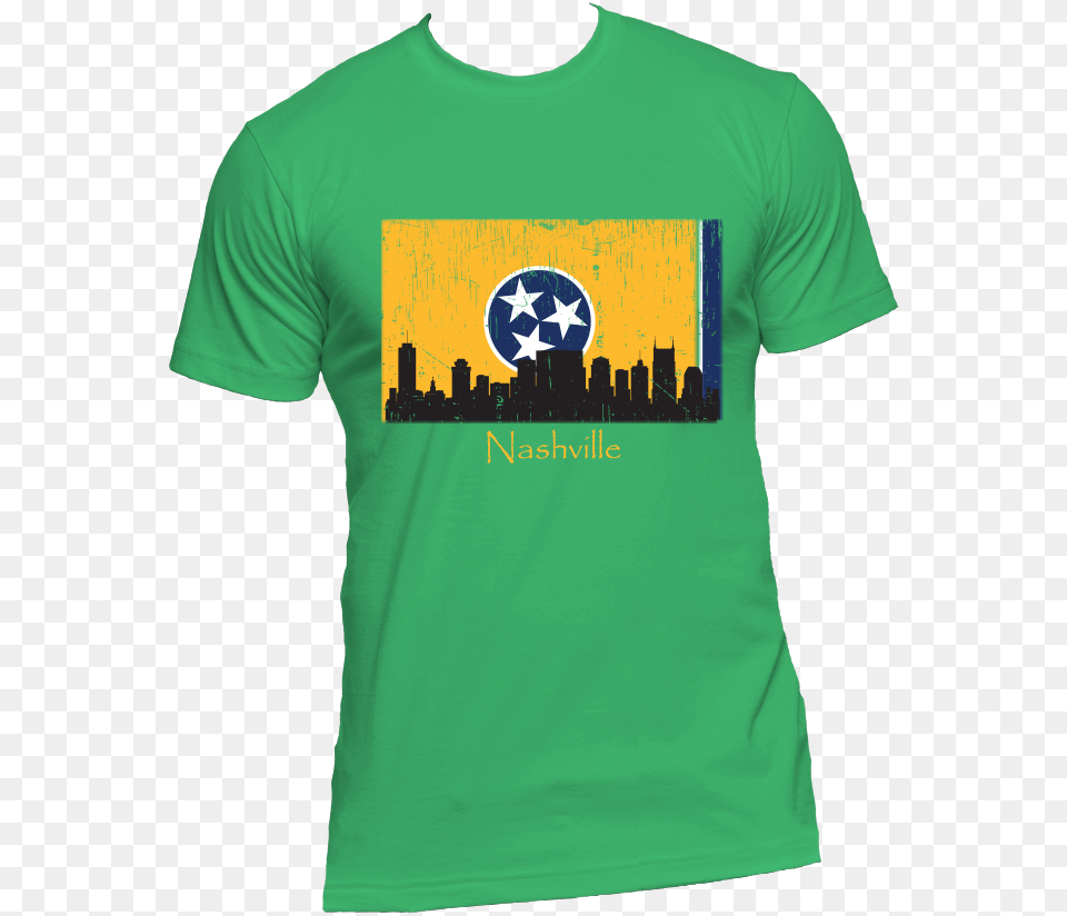 Nashville Skyline Yellow Men39s Short Sleeve T Shirt Avatar The Last Airbender Girl Shirt, Clothing, T-shirt Free Png