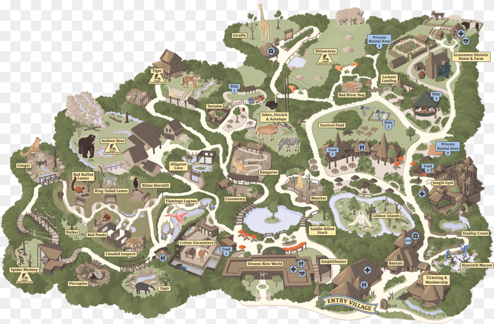 Nashville Zoo Map Vector Illustration Nashville Zoo Park Map, Neighborhood, Chart, Plot, Outdoors Png Image