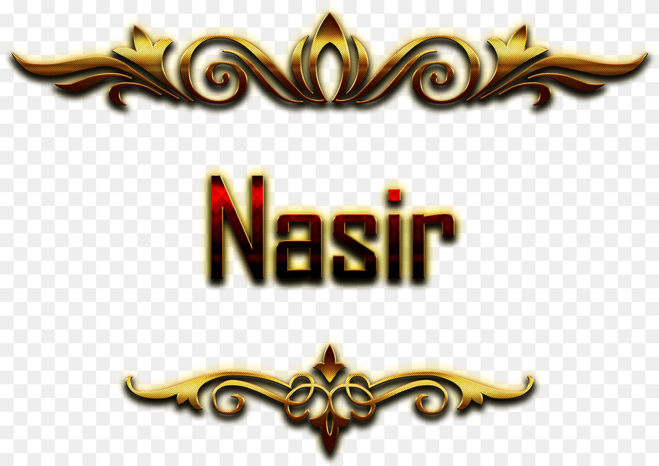 Nasir Decorative Name Harsh Name, Logo, Symbol, Emblem Free Png Download