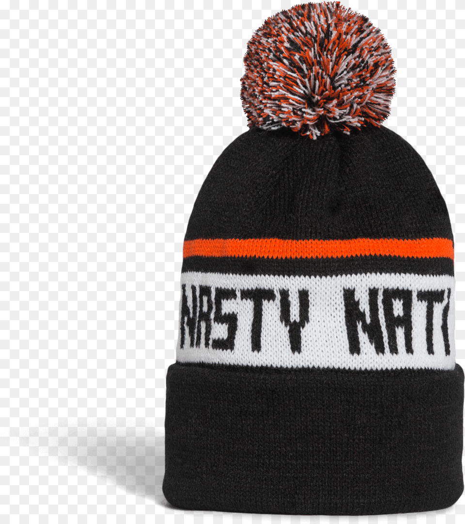 Nasty Nati Winter Hat Black Flat Beanie, Cap, Clothing, Person Png