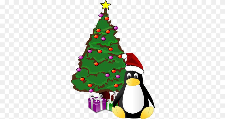 Natal Tux Clipart Christmas Tree, Christmas Decorations, Festival, Plant, Baby Png Image