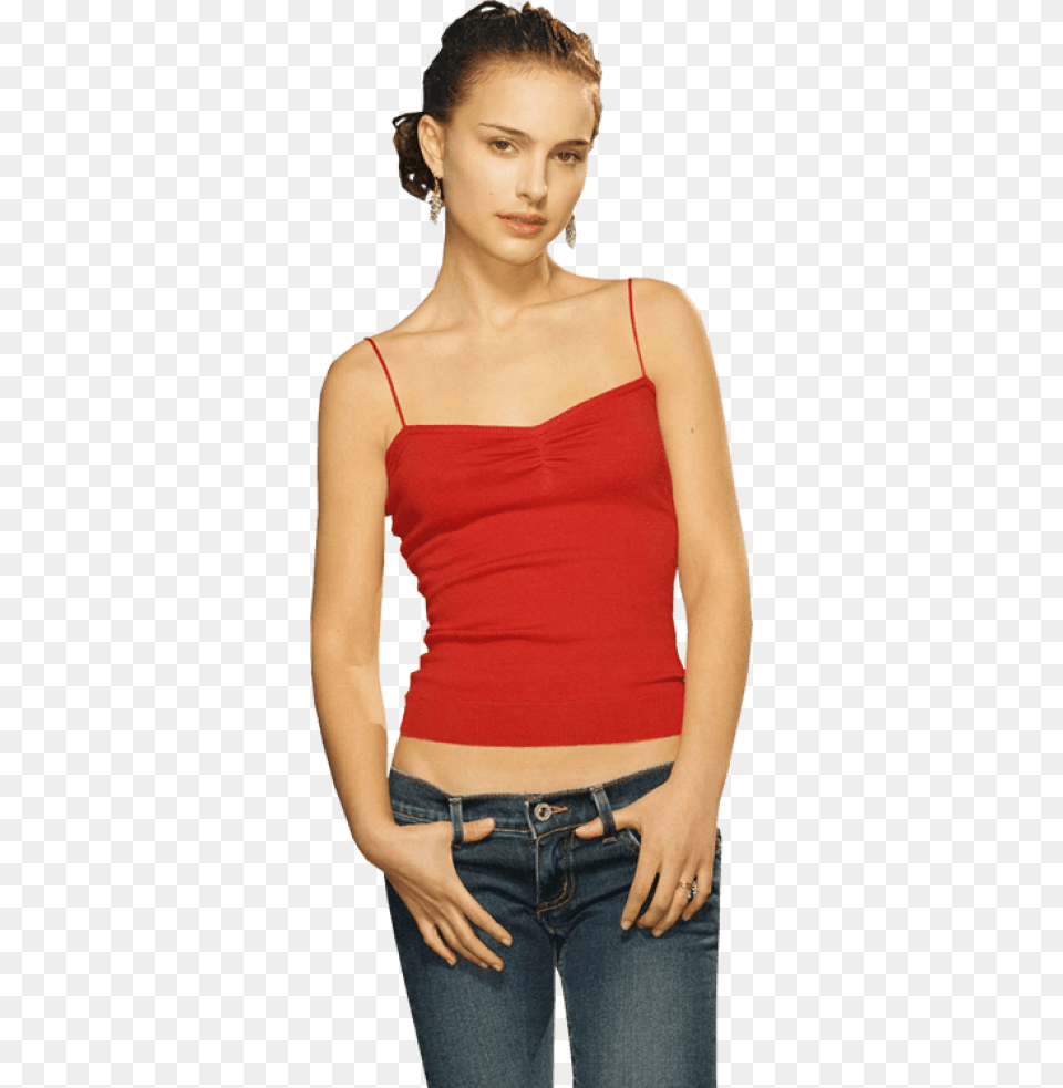 Natalie Portman Jeanstitle Natalie Portman Natalie Portman Wallpaper Hd, Blouse, Clothing, Pants, Woman Free Png Download