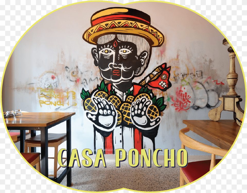 Natalie Wee X Casa Poncho Hit Up Casa Poncho A Latin, Indoors, Room, Furniture, Table Free Png