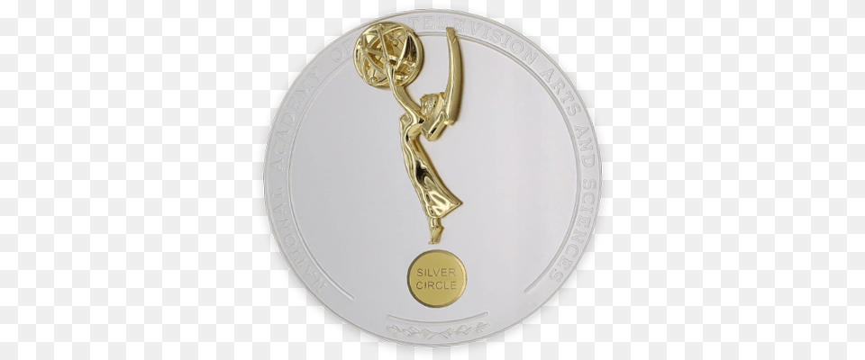 Natas Rocky Mountain Southwest Silver Circle Members K U2013 Z Silver And Gold Circle Emmy, Trophy, Gold Medal Free Transparent Png