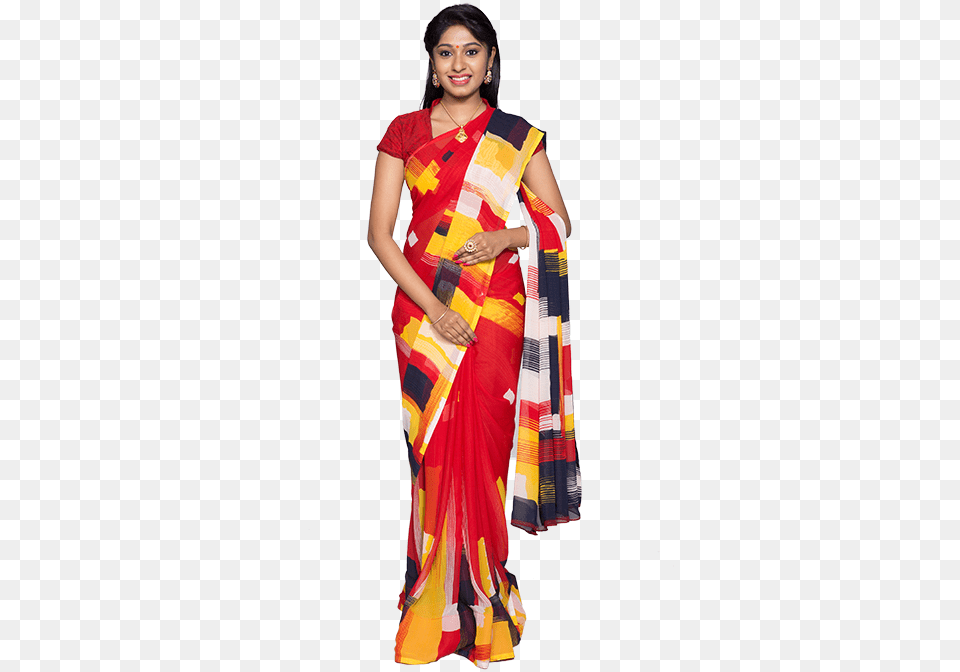 Natasha 9 Saree Collection, Adult, Female, Person, Silk Free Png Download