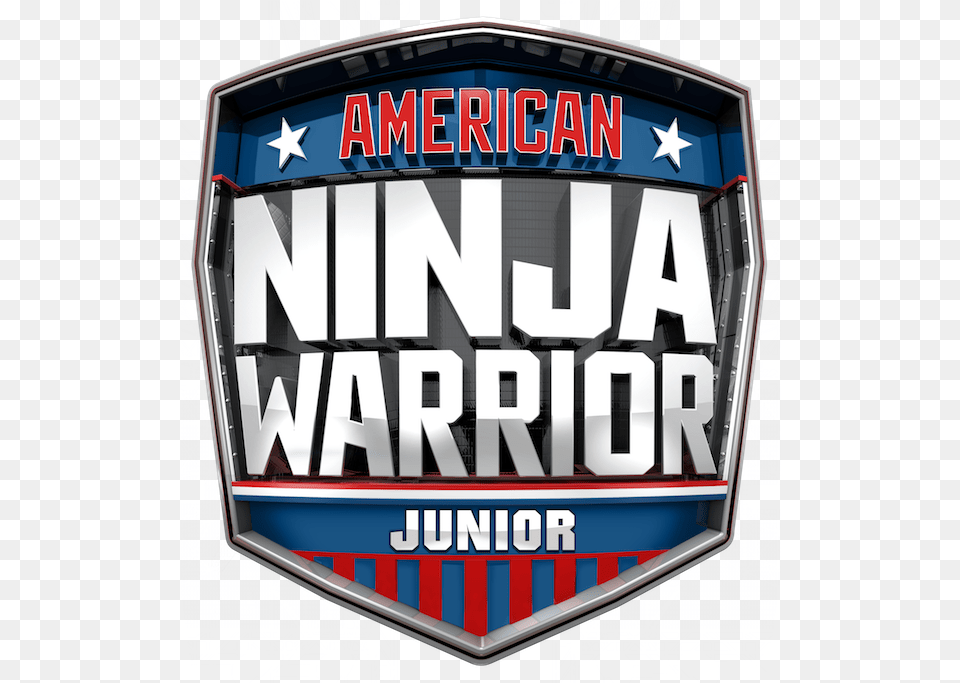 Nathan Baker American Ninja Warrior Jr Logo, Badge, Symbol, Scoreboard, Emblem Free Transparent Png