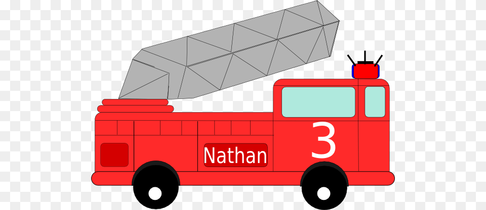 Nathan Birthday Firetruck Clip Art, Transportation, Vehicle, Truck, Fire Truck Free Png