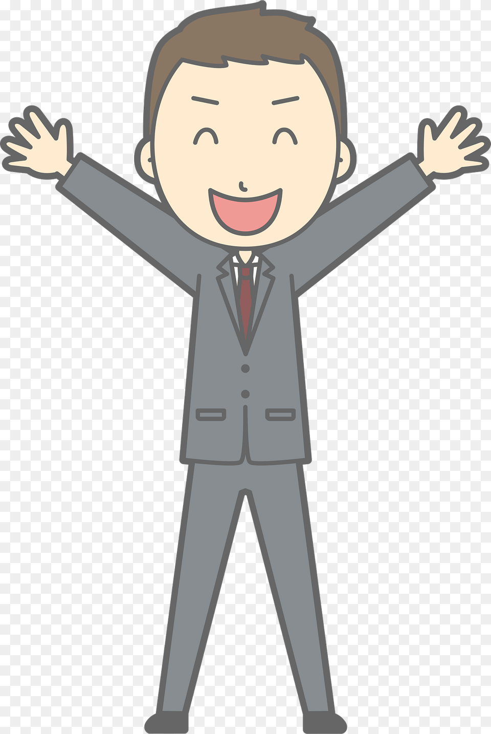 Nathan Businessman Is Expressing Joy Clipart, Clothing, Suit, Formal Wear, Head Free Transparent Png