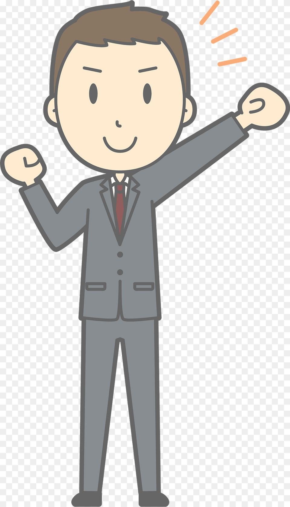 Nathan Businessman Is Pumping A Fist Clipart, Clothing, Formal Wear, Suit, Face Free Transparent Png
