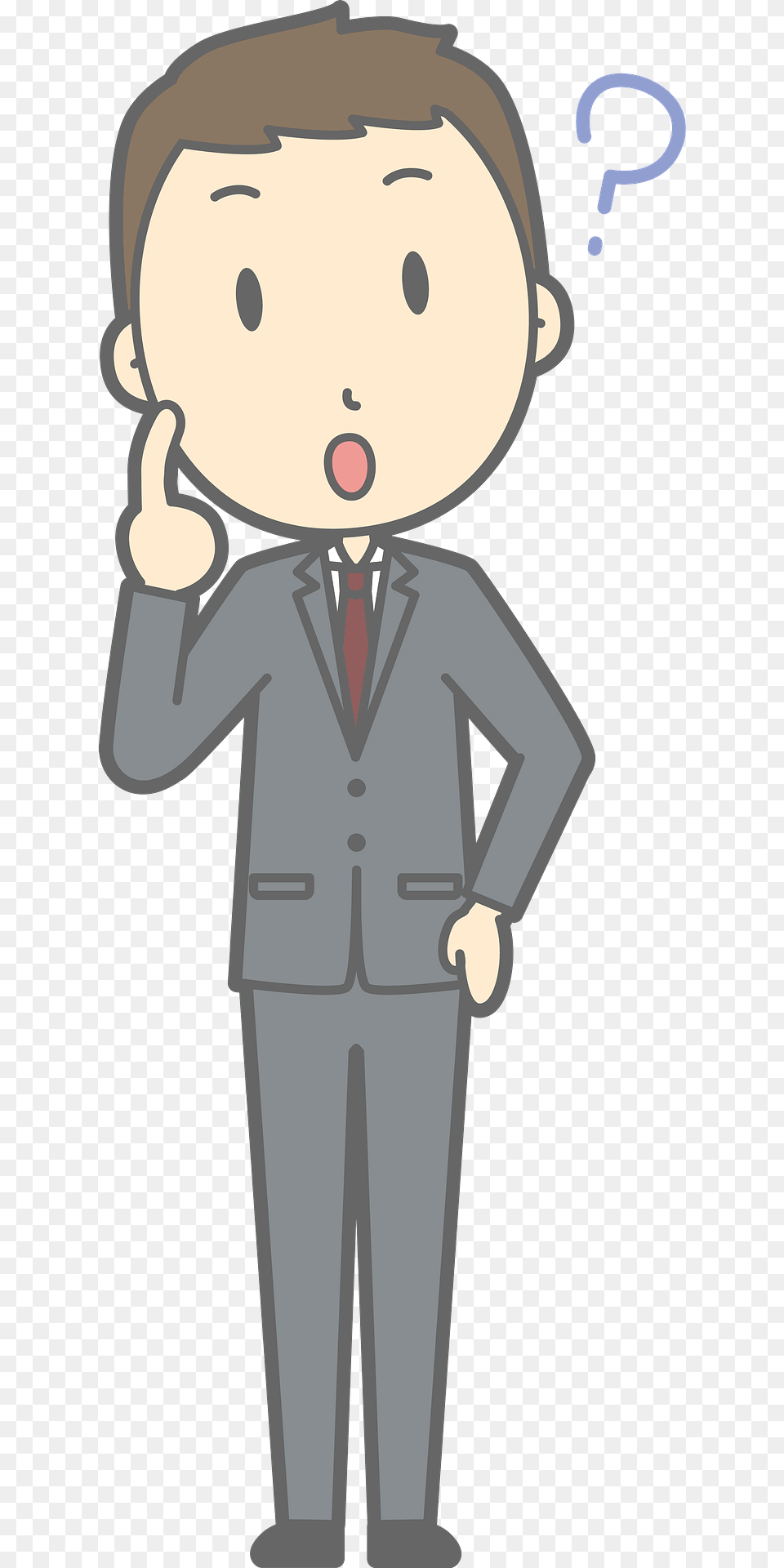 Nathan Businessman Is Questioning Clipart, Clothing, Suit, Formal Wear, Baby Png